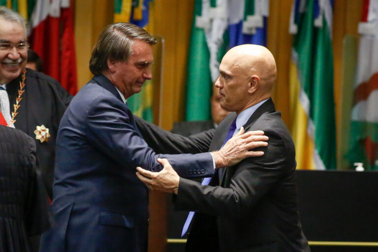 Jair Bolsonaro e Alexandre de Moraes