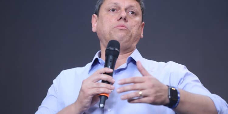 Brazil Elections: Candidate for the government of Sao Paulo Tarcisio de Freitas gives a press conference