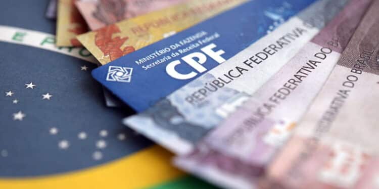 KYIV, UKRAINE - OCTOBER 31, 2023 Blue CPF card document template